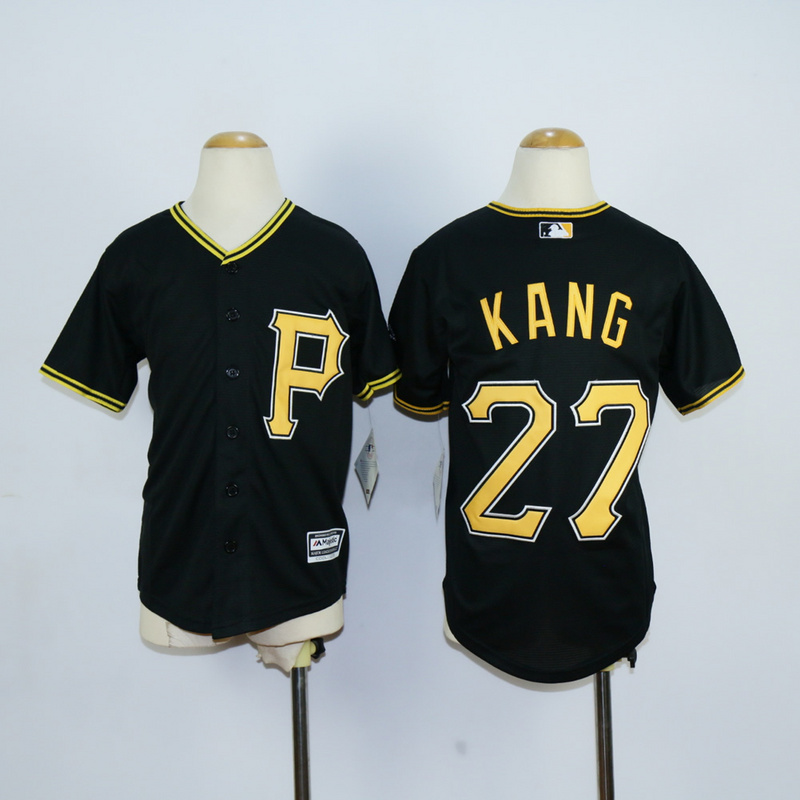 Youth Pittsburgh Pirates #27 Kang Black MLB Jerseys